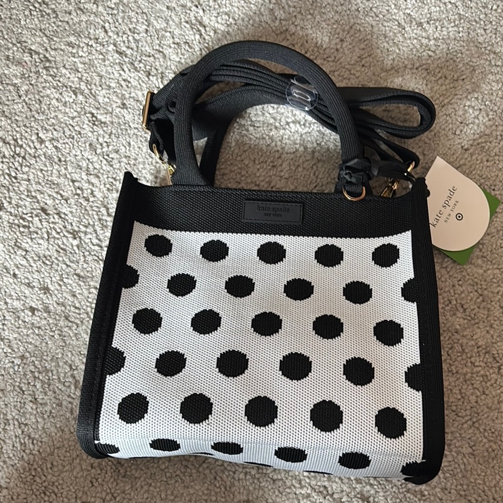 Kate Spade Black and White Polka Dot Tote Bag Target Collection